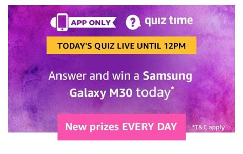 samsung galaxy m30 amazon quiz answer|(All Answers) Amazon Samsung M30 Quiz .